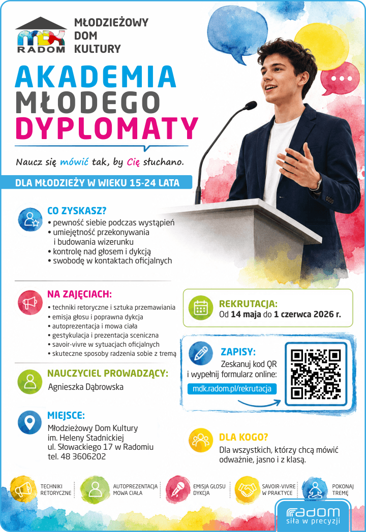 Akademia Młodego Dyplomaty - naucz się mówić tak, by Cię słuchano.