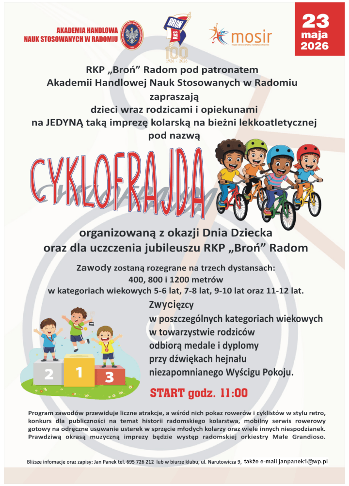 Plakat Cyklofrajdy 2026